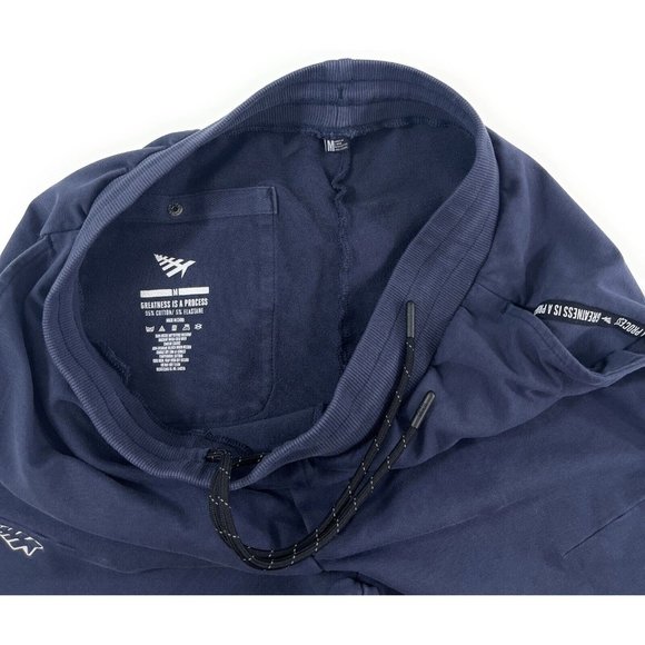 Paper Planes Mens Medium Solid Joggers Sweat Pants Navy Jay Z Roc Nation - Picture 3 of 11